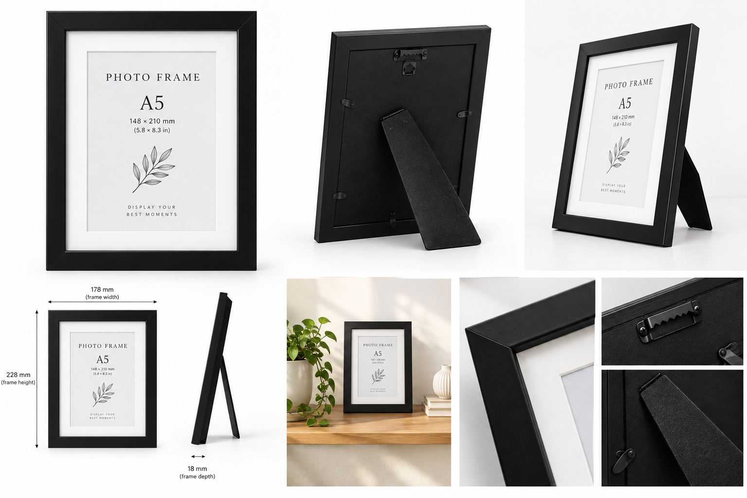 Standee Black Frame A5